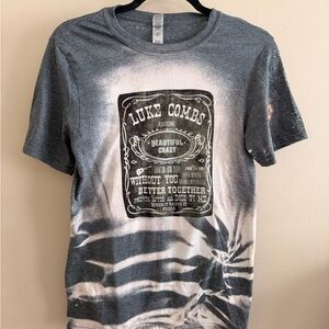 Luke Combs Graphic Band T-Shirt Tie Dye Style Size S